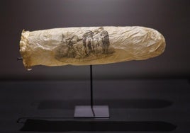 El Rijksmuseum de Ámsterdam expone un raro condón con un grabado erótico del siglo XIX