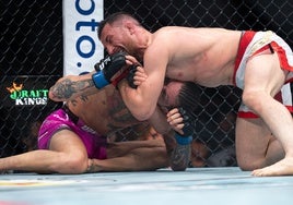 Merab Dvalishvili sometiendo a Sean O'Malley