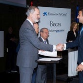 Jesús Santos Aranda, con el Rey Felipe VI