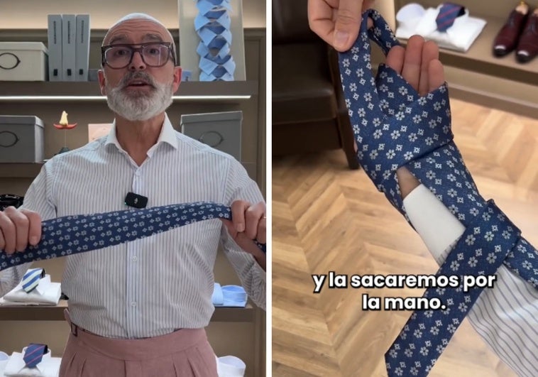 Un experto en moda da el truco definitivo para el nudo de corbata: fácil, rápido y sin errores