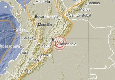 Un terremoto de magnitud 6,5 sacude el centro de Colombia