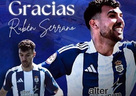 Rubén Serrano sale del Recreativo de Huelva tras más de 100 partidos en cuatro temporadas