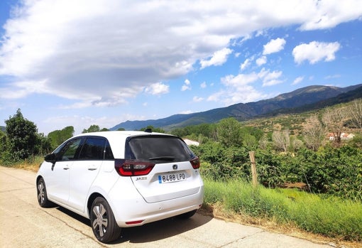 De ruta por el Jerte con el Honda Jazz, un híbrido práctico y ultraeficiente